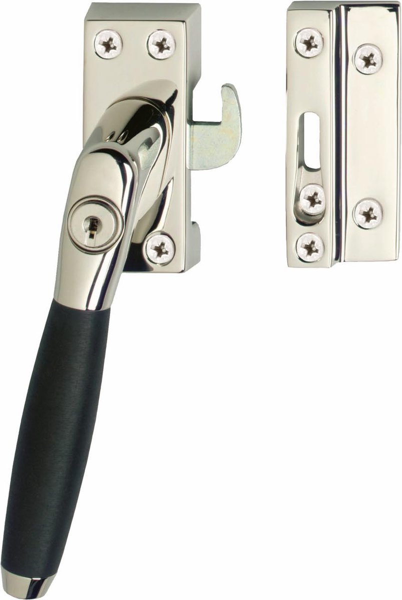 Intersteel Raamsluiting Ton 400 afsluitbaar SKG1 nikkel/ebbenhout