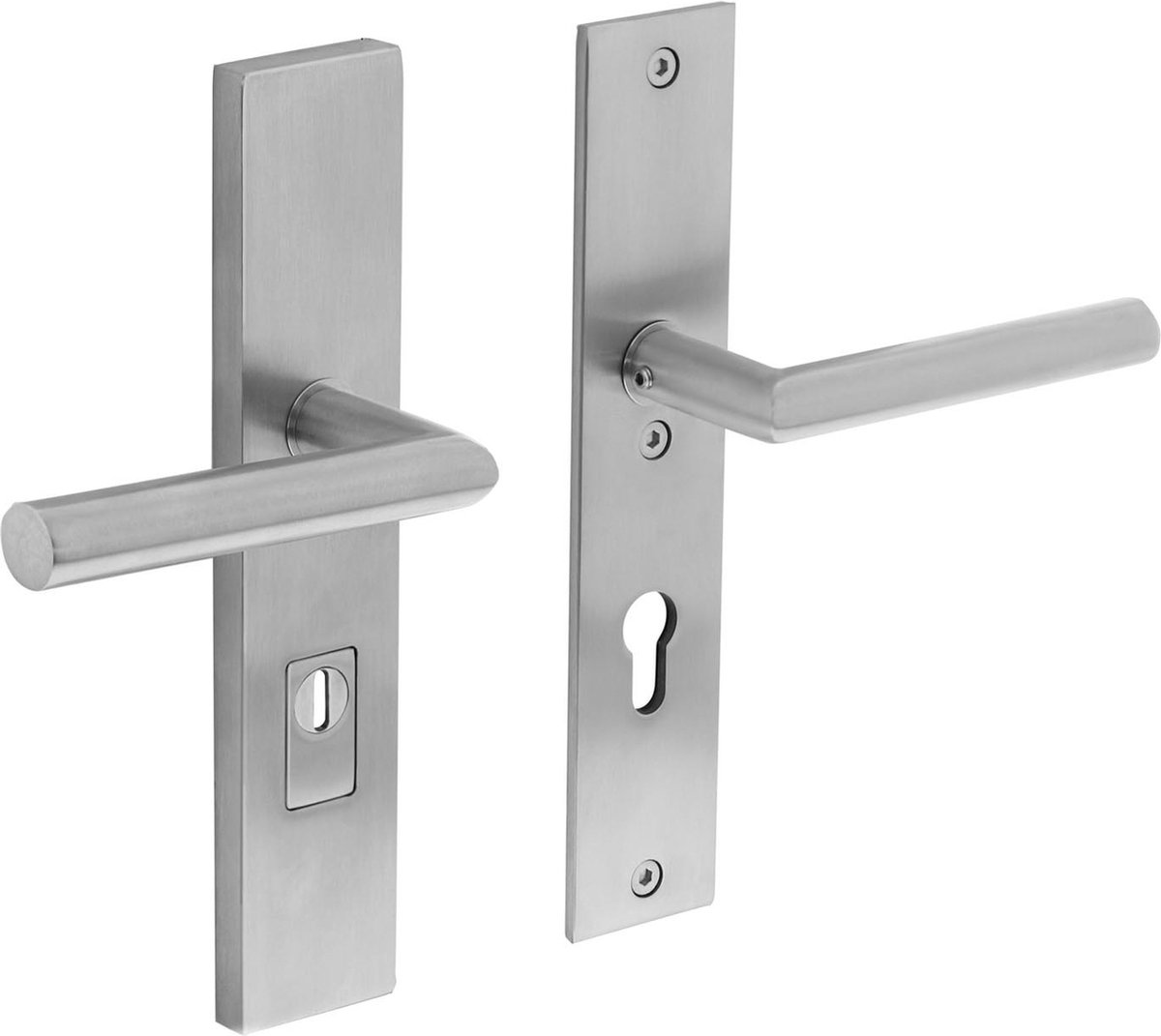 Intersteel Veiligheidsbeslag SKG3 met kerntrekbeveiliging profielcilindergat 72 mm rechthoekig rvs geborsteld