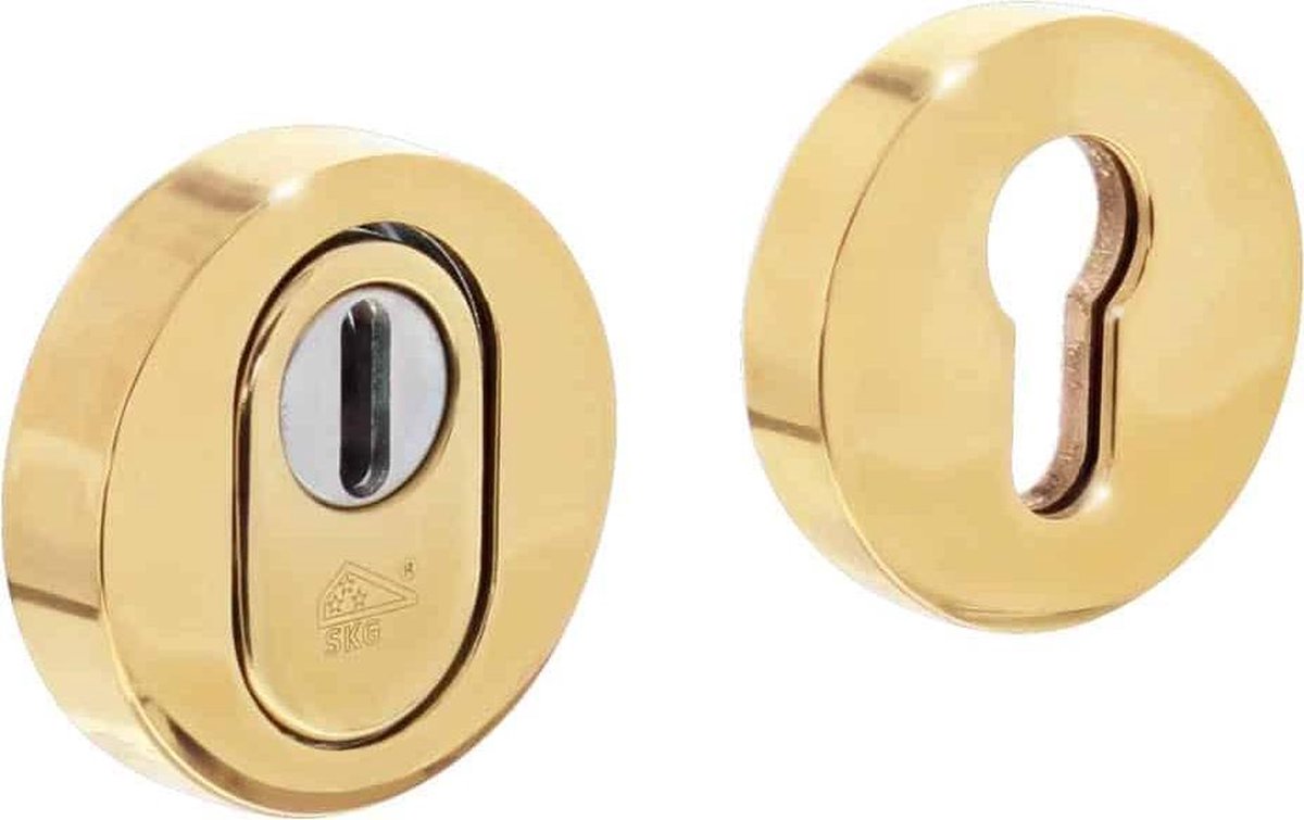 Intersteel Veiligheidsrozet SKG3 kerntrekbeveiliging messing ongelakt