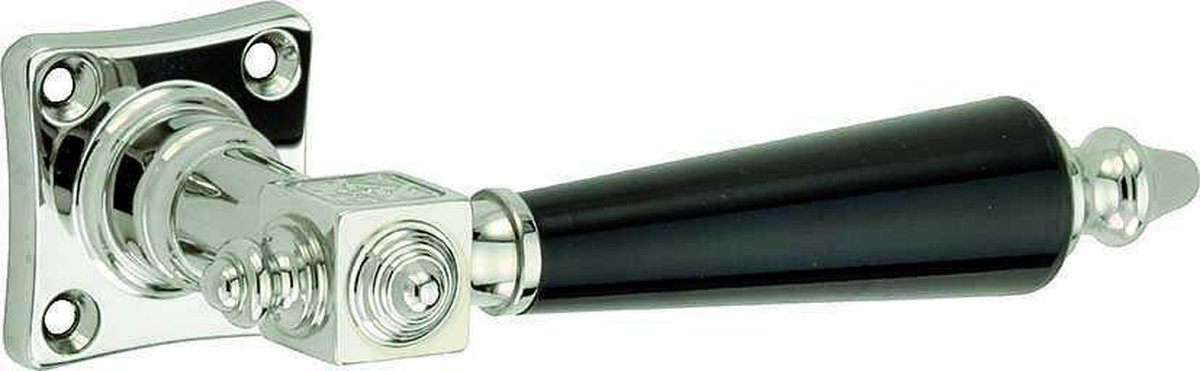 Artitec Deurkruk op rozet vierkant Roman bakeliet glans nikkel