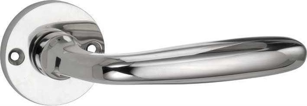 Artitec Deurkruk op rozet Banaan/Elegant glans nikkel