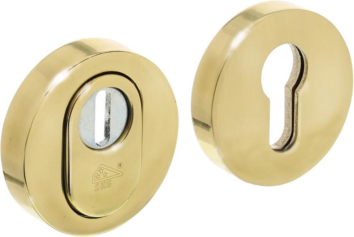 Intersteel Veiligheidsrozet SKG3 kerntrekbeveiliging messing gelakt