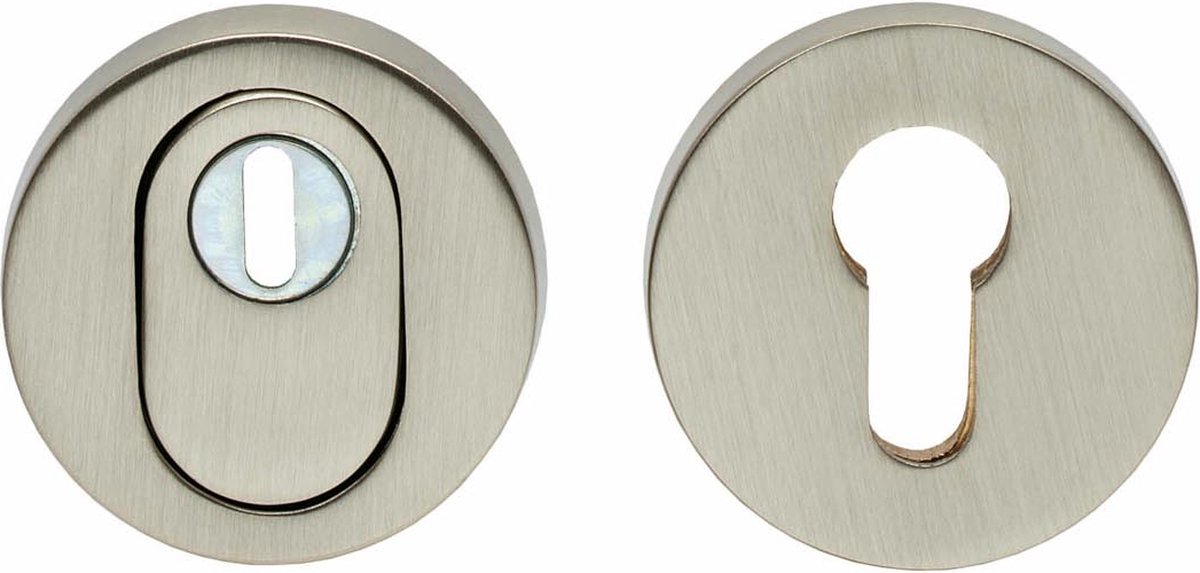 Intersteel Veiligheidsrozet SKG3 met kerntrekbeveiliging nikkel mat