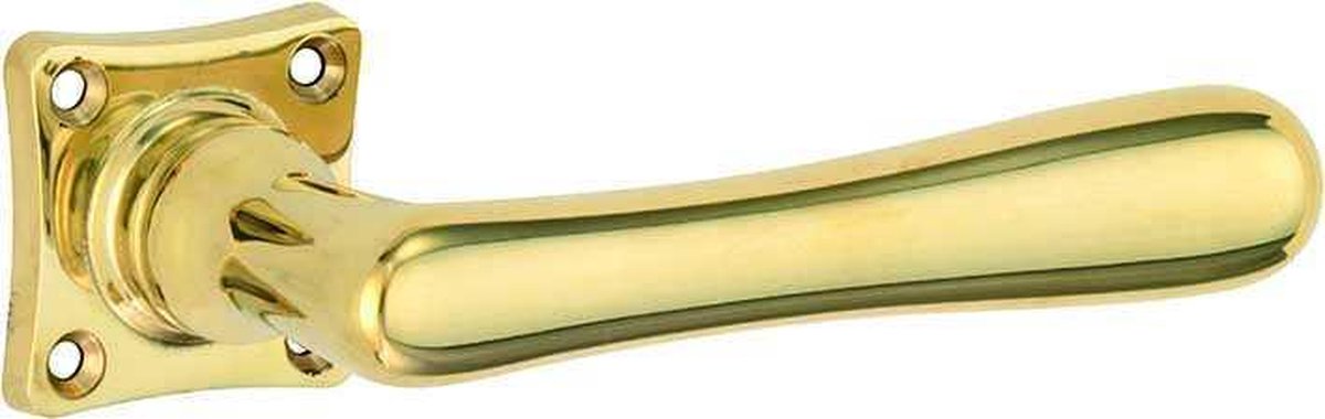 Artitec Mi Satori Deurkruk op rozet Linea/vierkant messing ongelakt