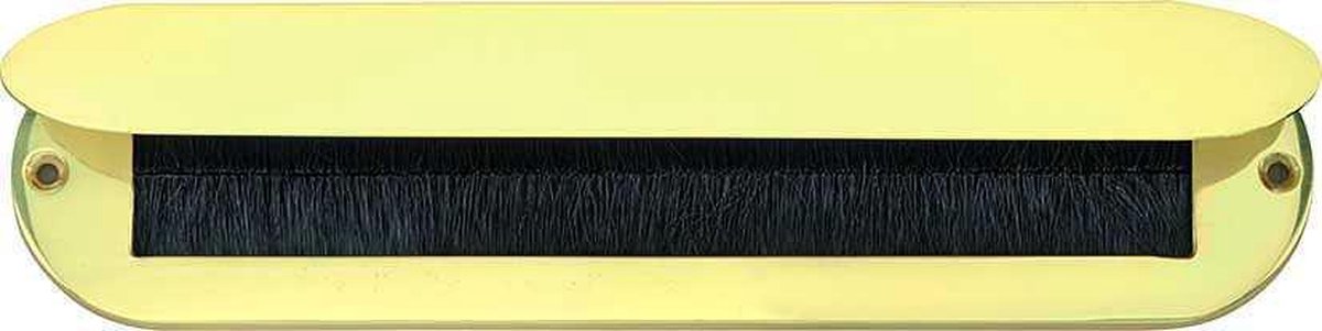 Artitec Tochtklep ovaal messing ongelakt 330 x 80