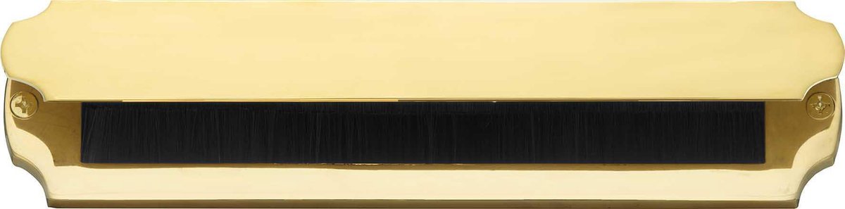 Artitec Tochtklep Art-Nouveau messing gelakt 332 x 78