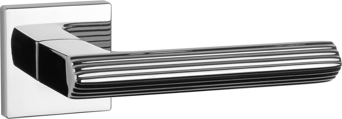 Aprile Massieve Deurkruk Larice Chroom Gepolijst Op Vierkant Rozet