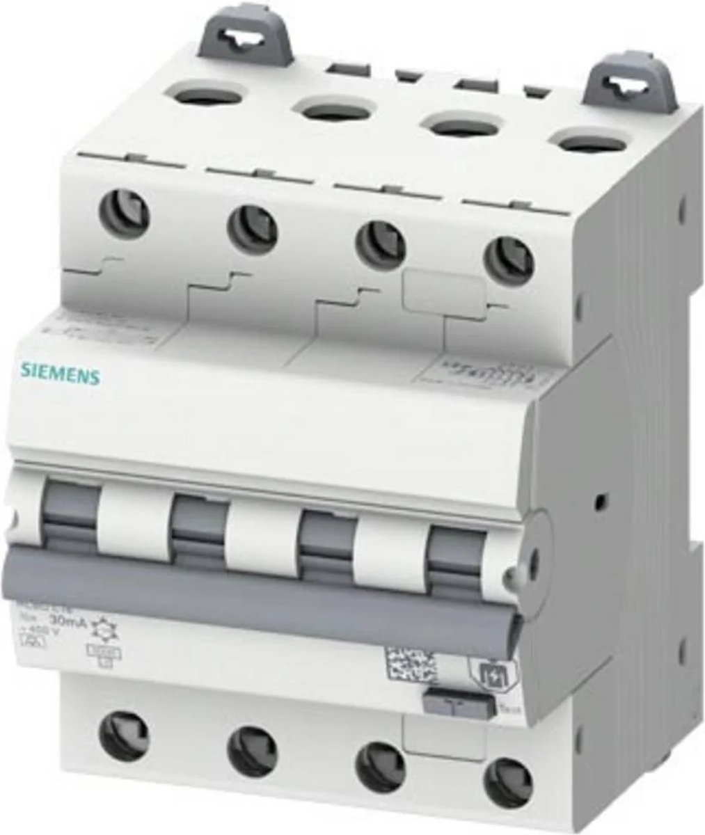 Siemens 5SU13466FP16 Aardlekschakelaar/zekeringautomaat Afmeting zekering = 3 4-polig 16 A 0.03 A