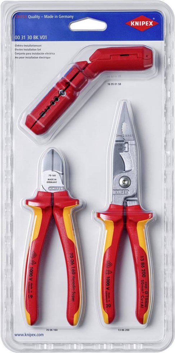 Knipex Super-Knips® 00 31 30 BK V02 Tangenset