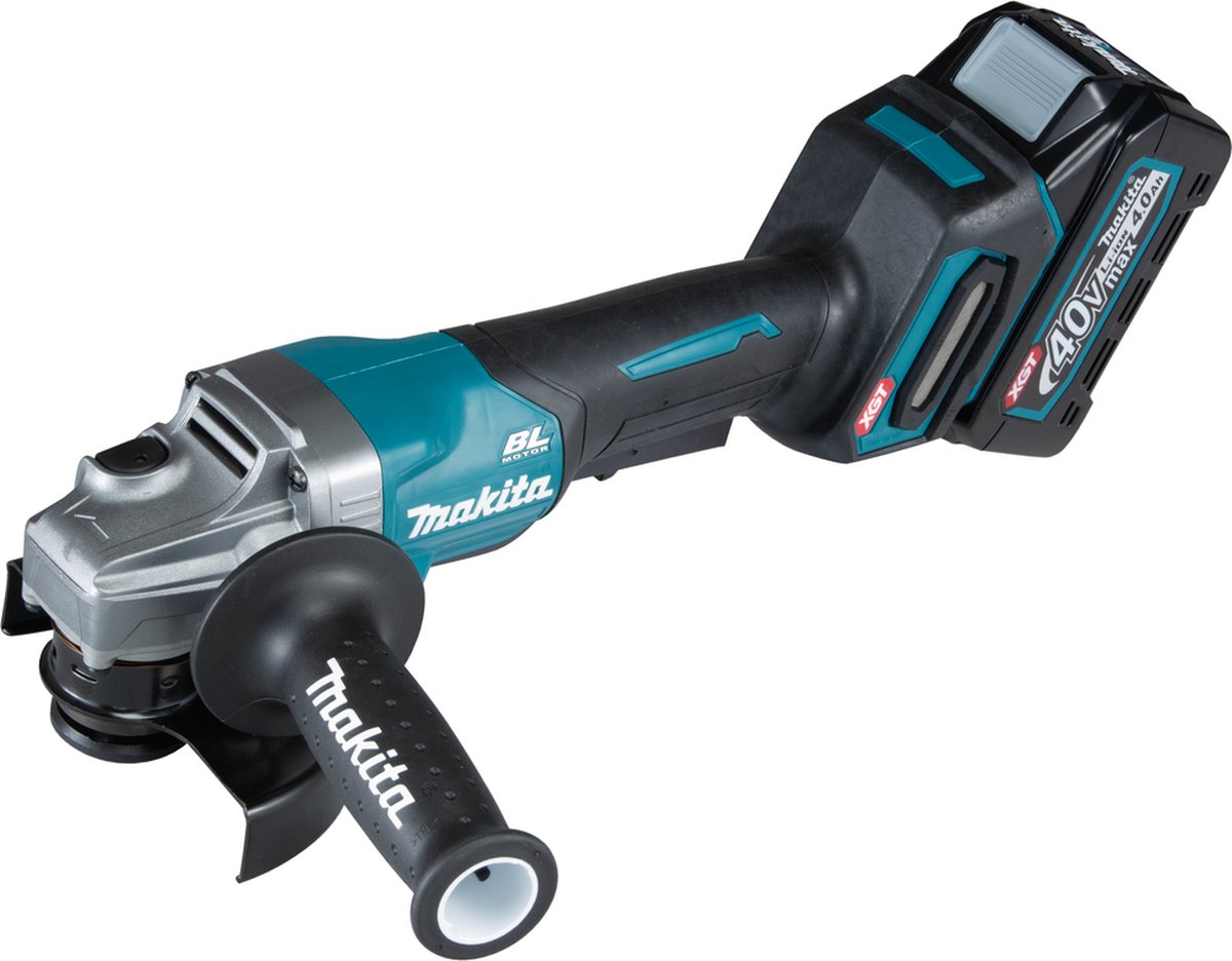 Makita GA016GM201 | 40V Haakse slijper | 125mm | inclusief accu's en lader in Mbox