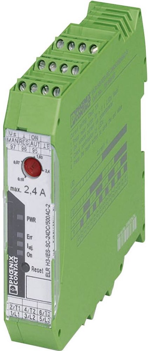 Phoenix Contact ELR H3-IES-SC- 24DC/500AC-2 Motorbeveiliging 24 V/DC 2.4 A 1 stuk(s)
