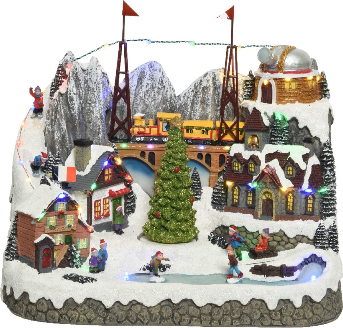 LED scenery l24.50b37.5h33 cm multi kerstverlichting - Lumineo