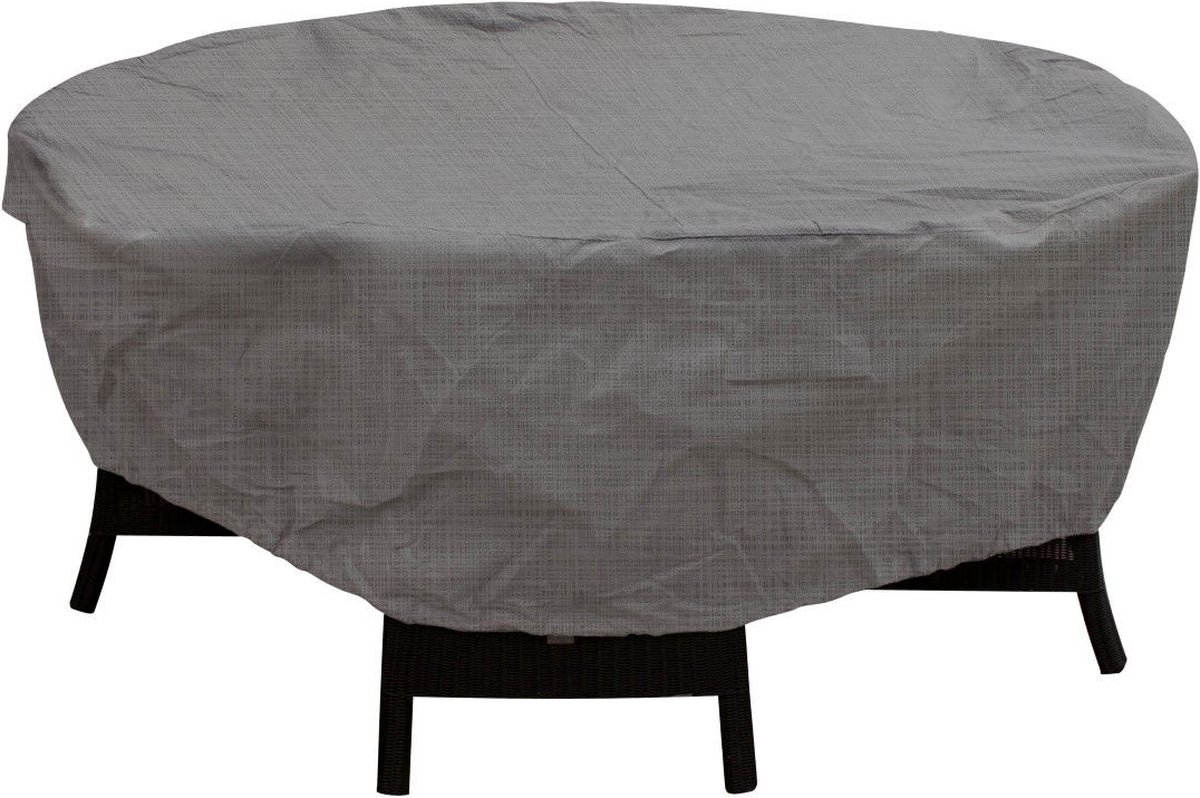 Zitgroephoes rond Cantonic dia. 260x100 cm grijs - Eurotrail