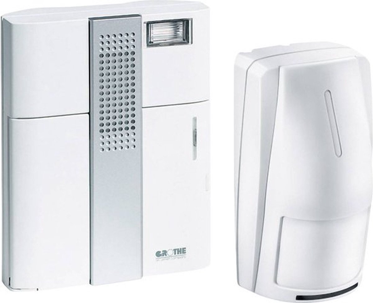 Grothe 43315 Complete set voor Draadloze deurbel Met bewegingsmelder