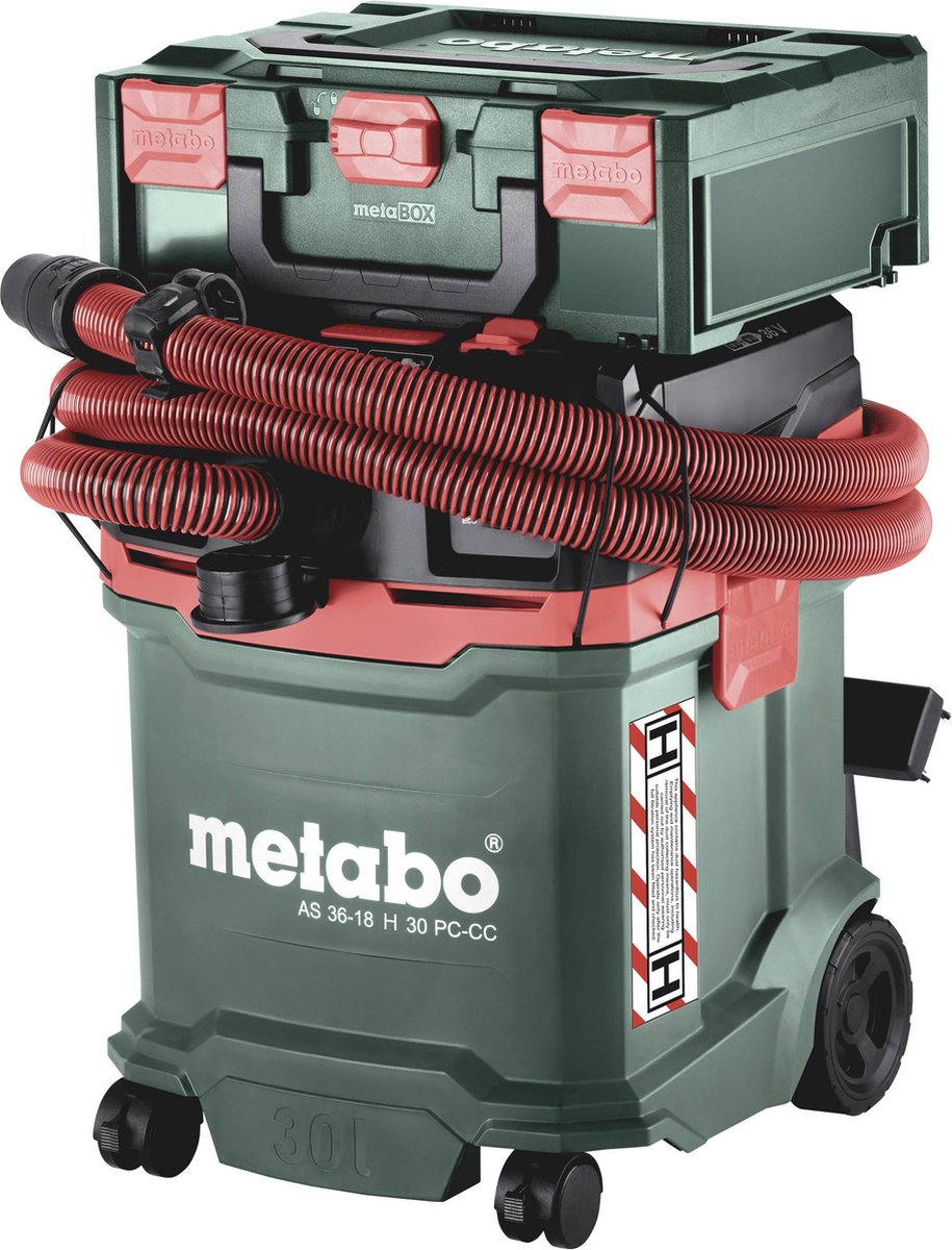 Metabo AS 36-18 H 30 PC-CC Accu Alleszuiger 18V | Zonder accu en lader - 602075850