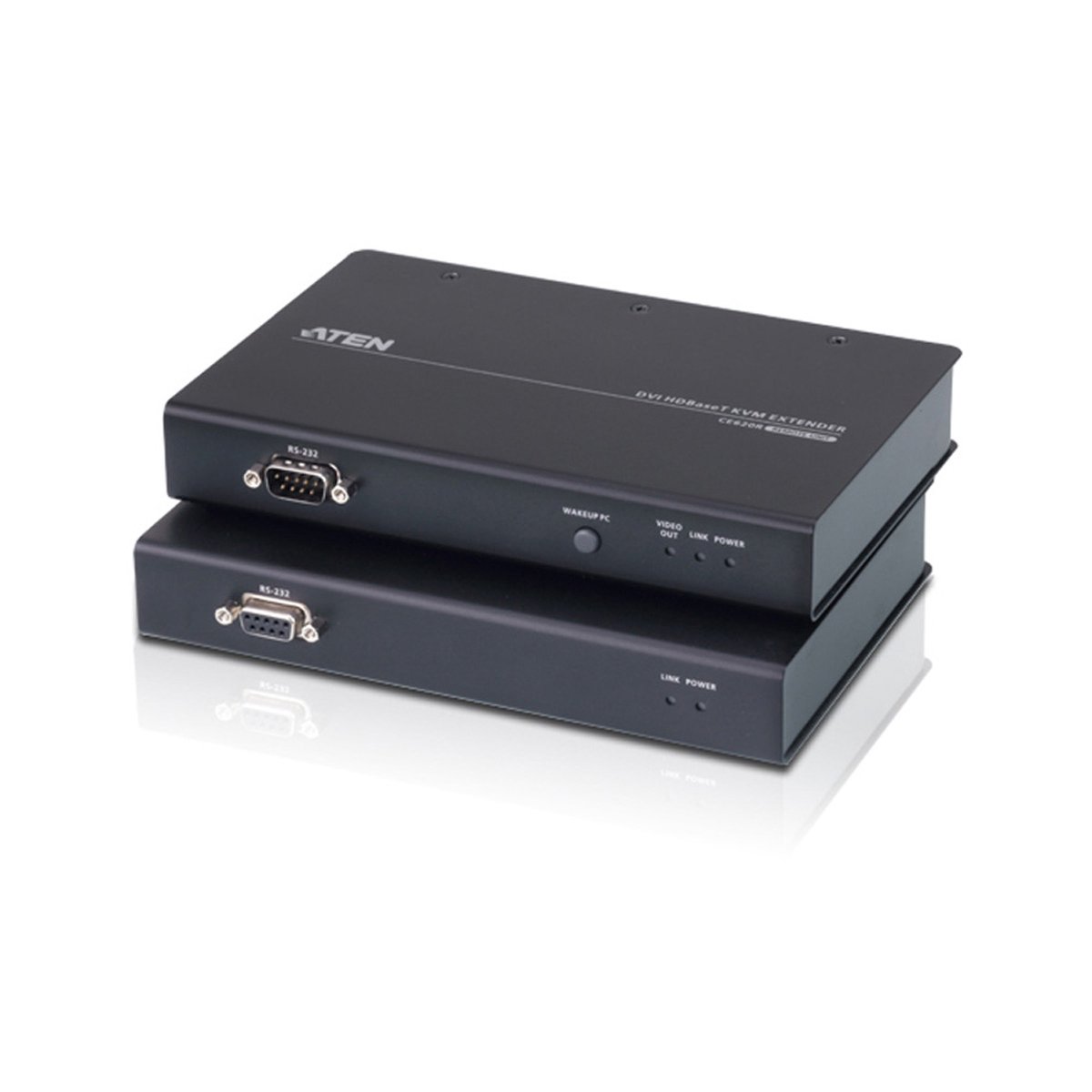ATEN CE620-AT-G Extender (verlenging) DVI, USB, RS232, Audio-Line-out, Microfoonaansluiting via netwerkkabel RJ45 100 m