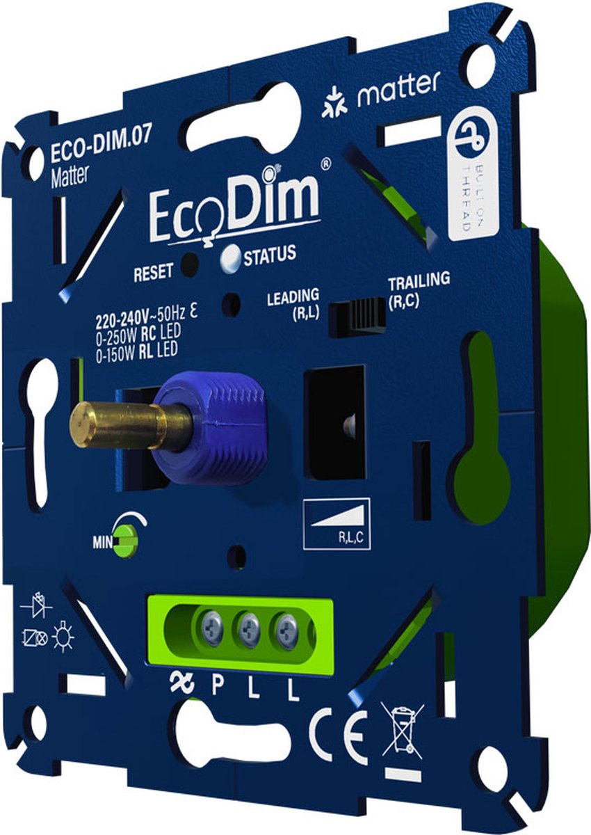 Enzo LED dimmer | 0-250W EcoDim universeel | Matter - 4355435