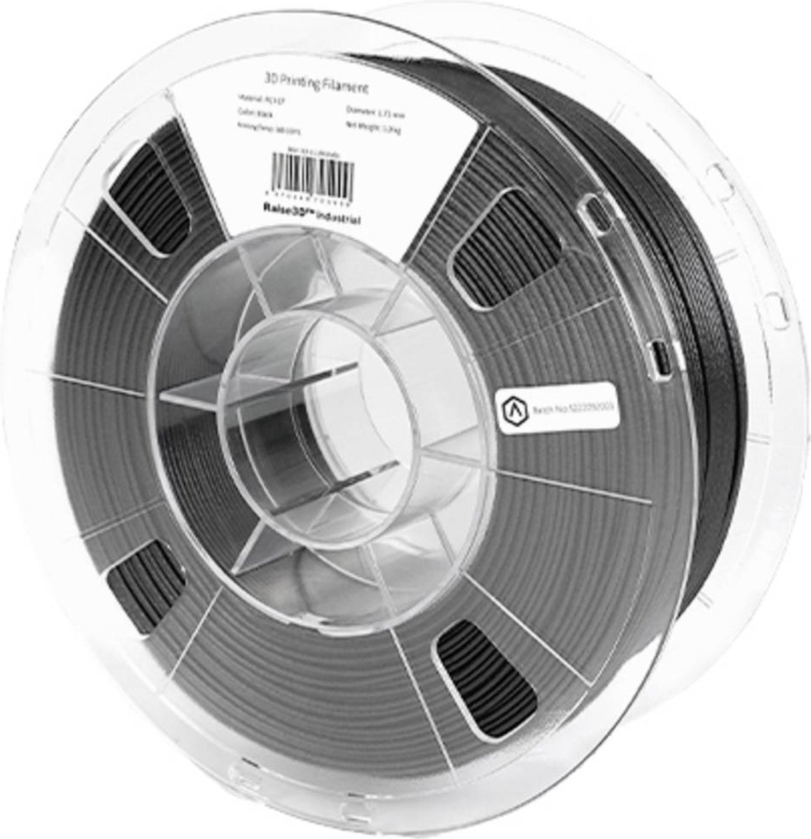 RAISE3D PMRA-1017-001 Industrial PET CF Filament PET kunststof 1.75 mm 1000 g Zwart 1 stuk(s)