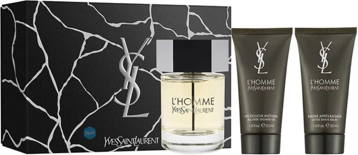 Yves Saint Laurent L'Homme Geschenkset Eau de Toilette Spray 100 ml + Douchegel 50 ml + Aftershave balm 50 ml 1 set