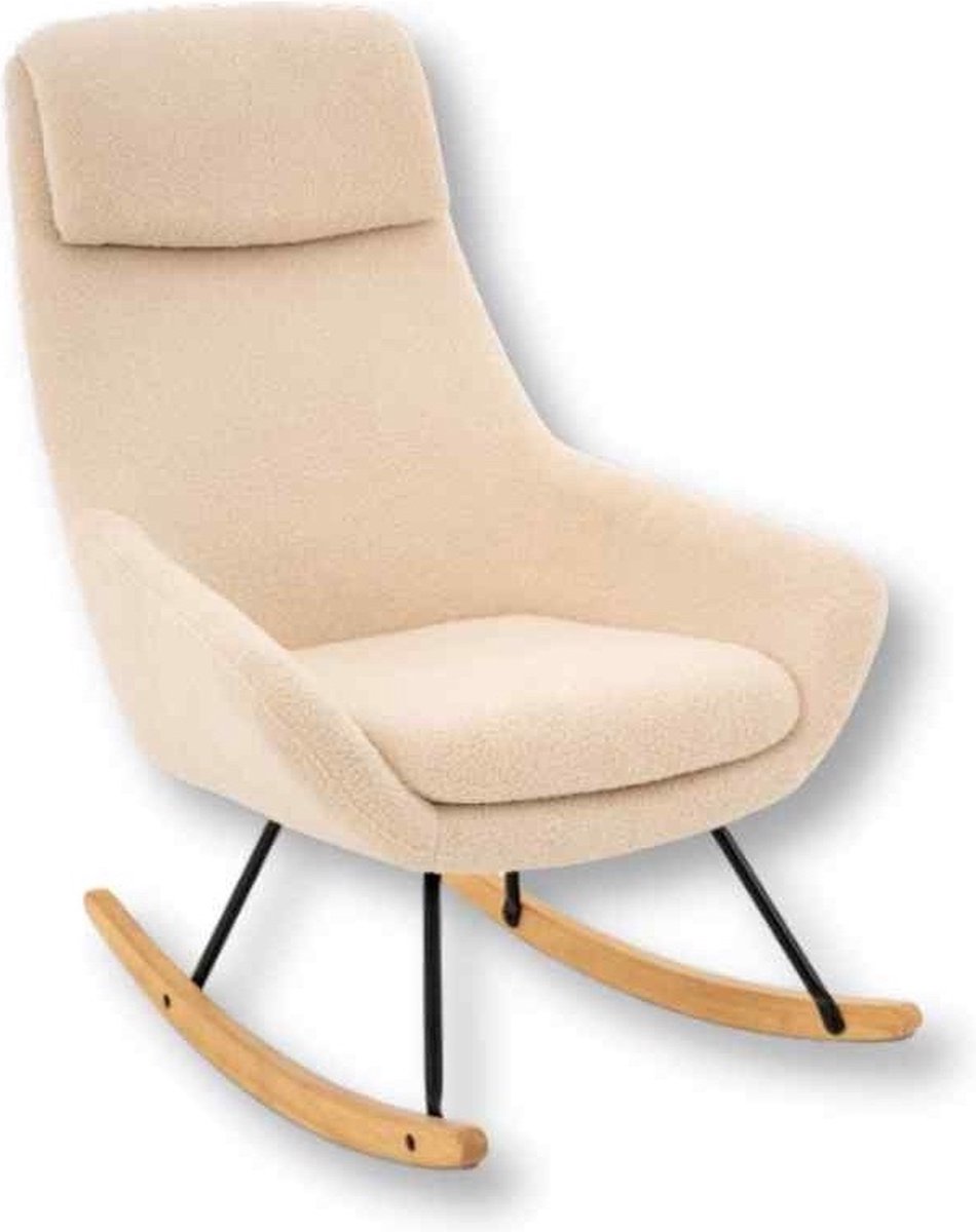 Schommelstoel Quax Rocking Chair Nordic Sheep Beige