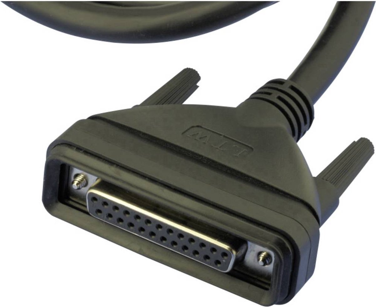 W & P Products WA100-37-2-0200-00-0 D-sub female connector Aantal polen: 37 Kabel, open einde 1 stuk(s)