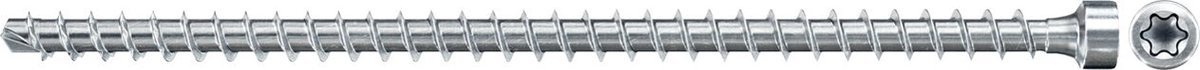 Fischer FPF II CHTF 10,0 x 600 BC 25 562979 Houtschroef 10 mm 600 mm TX Staal Galvanisch verzinkt 25 stuk(s)