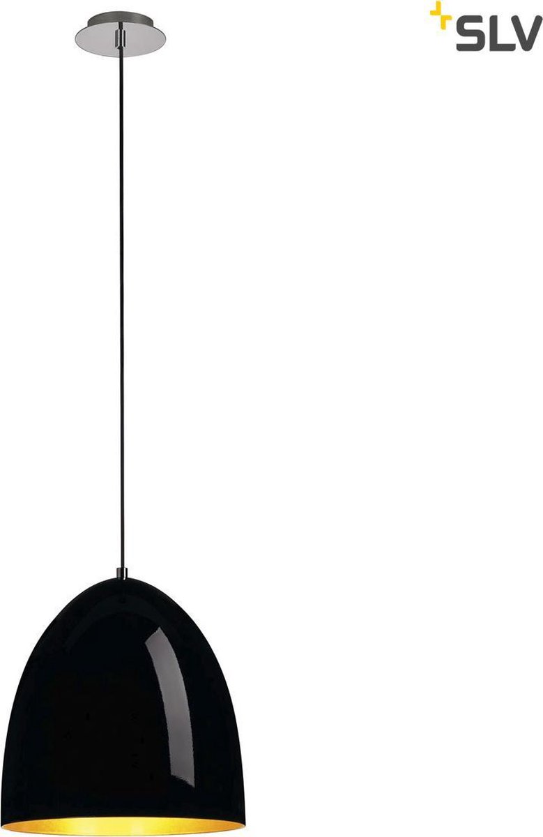 SLV Para Cone 30 133060 Hanglamp E27 0.00 W Zwart, Goud
