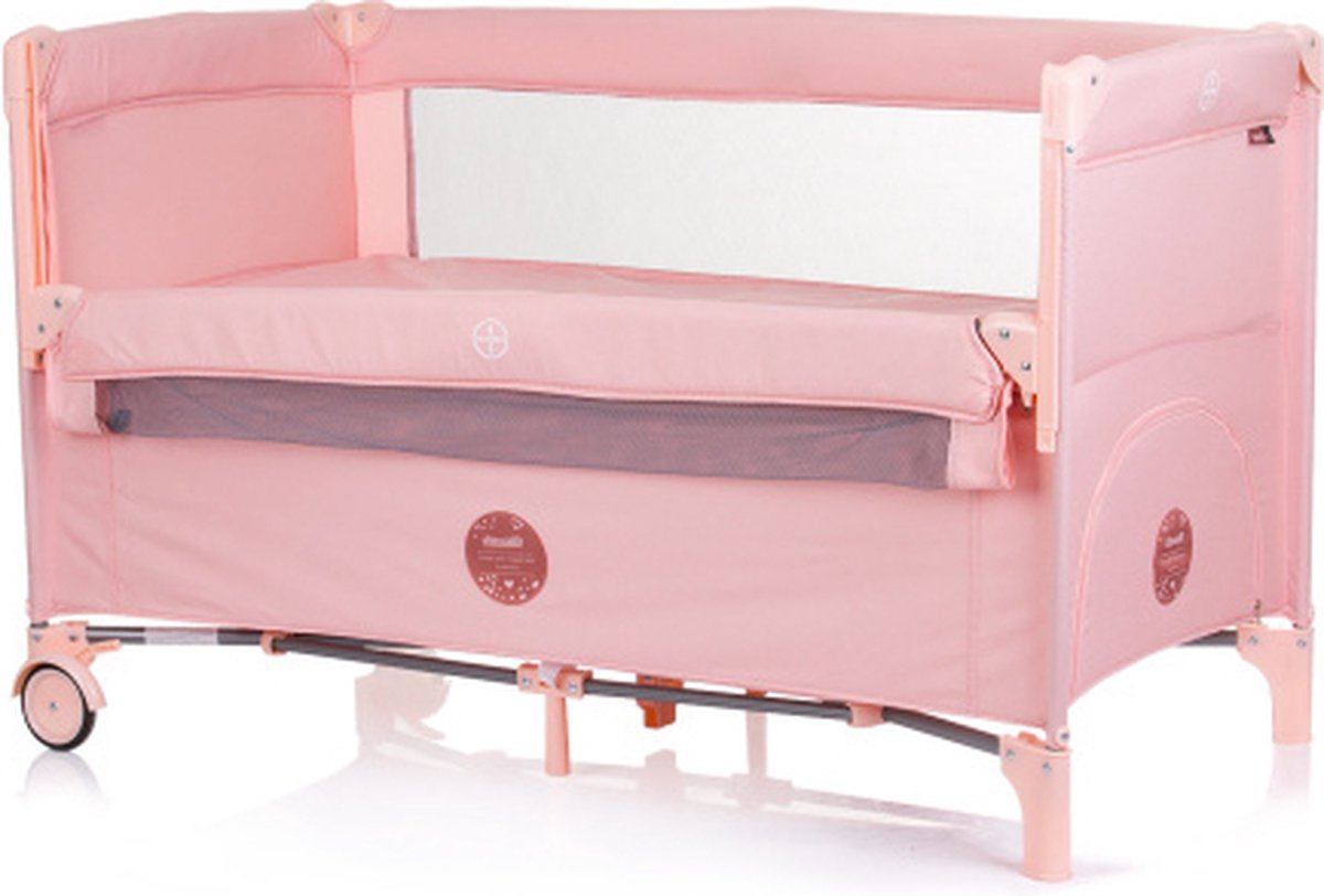 Chipolino Relax Opvouwbaar Campingbedje met Opklapbare Zijkant Flamingo