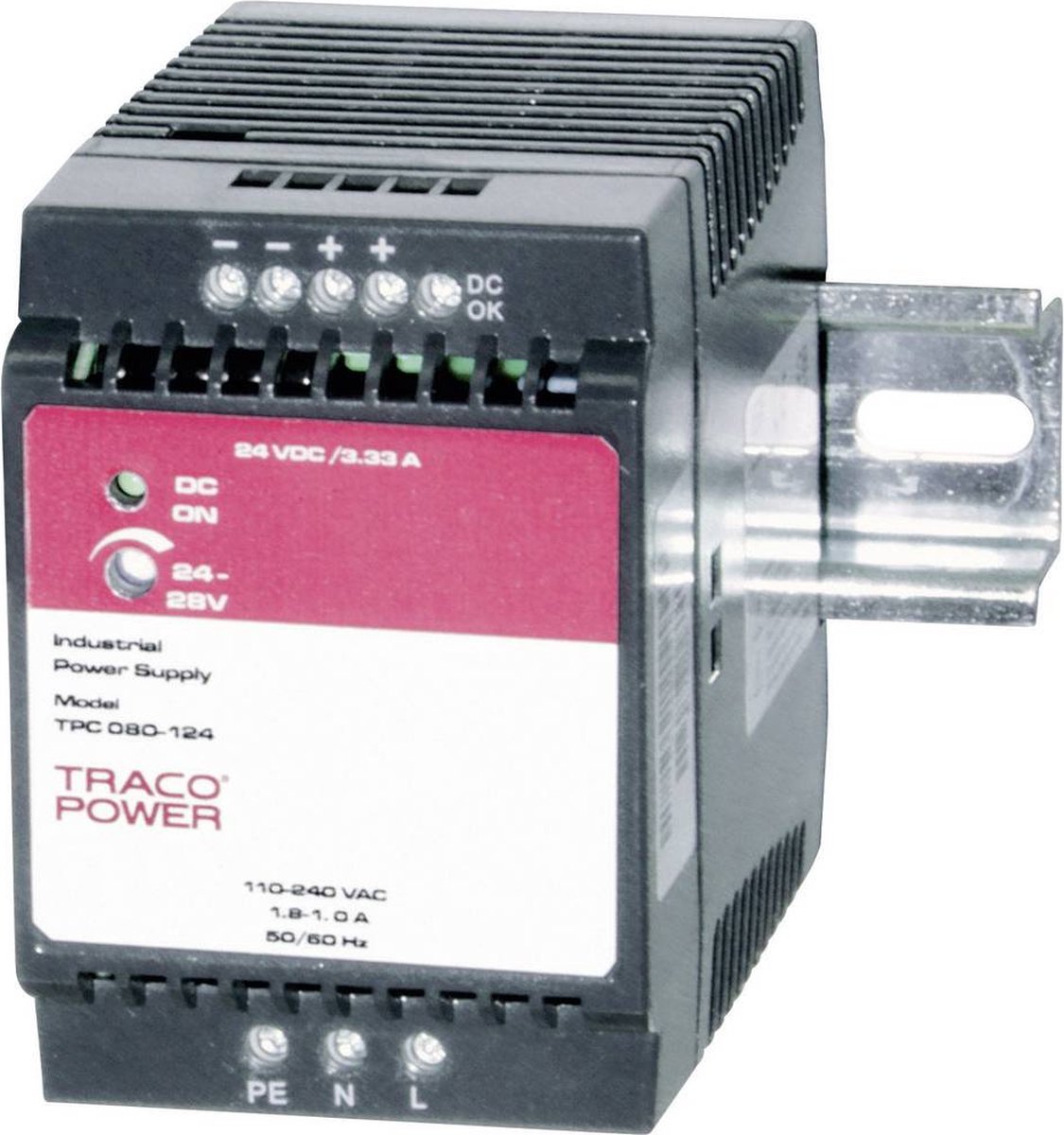 TracoPower TPC 080-112 DIN-rail netvoeding 12 V/DC 6 A 72 W Aantal uitgangen: 1 x Inhoud: 1 stuk(s)