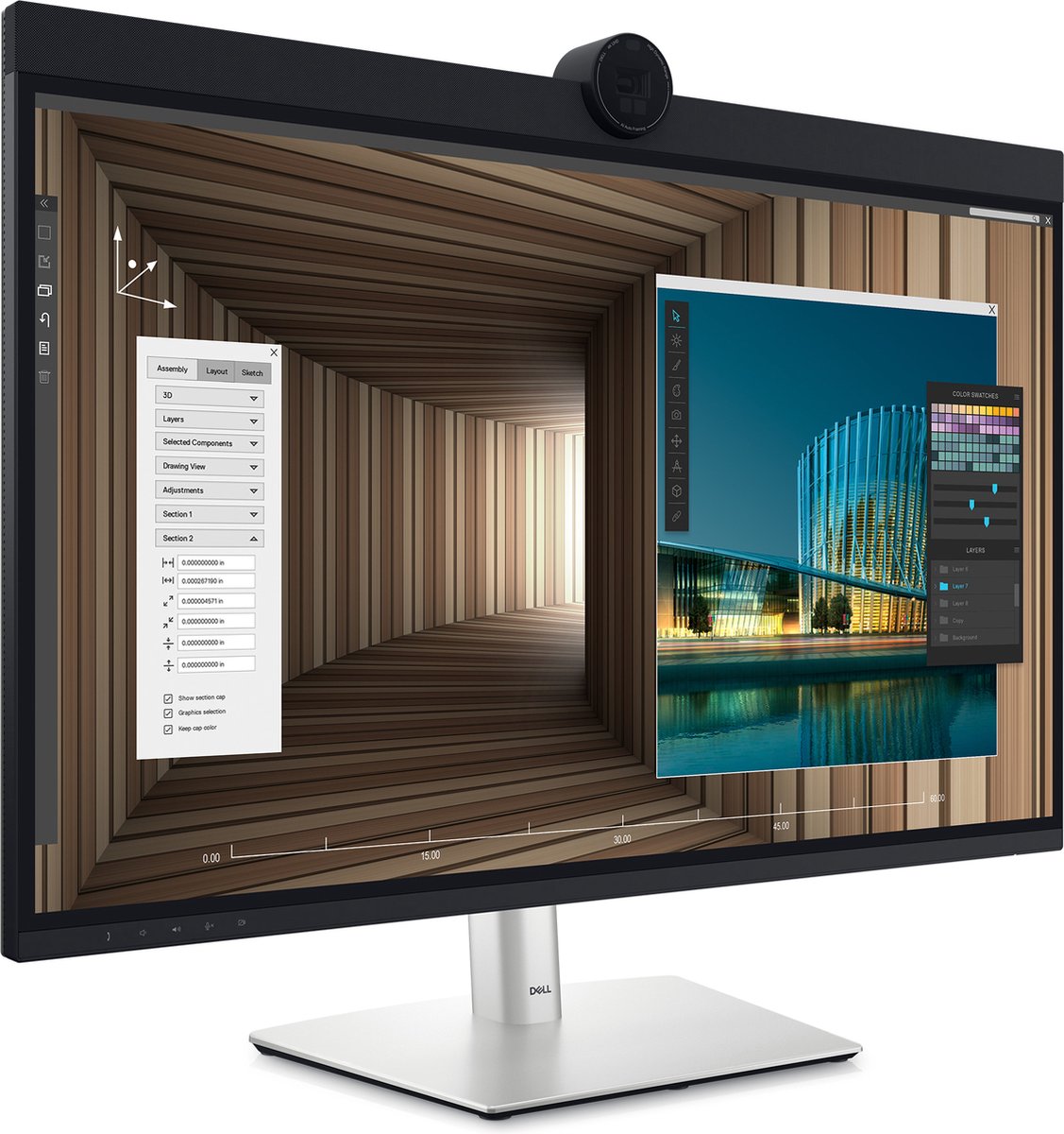 Dell U3224KBA UltraSharp LED-monitor Energielabel G (A - G) 80 cm (31.5 inch) 6144 x 3456 Pixel 16:9 5 ms HDMI, Mini-DisplayPort, USB-C, USB-C USB 3.2 (Gen 2),