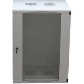 LogiLink W15F64G 19inch-wandkast (b x h x d) 540 x 725 x 450 mm 15 HE Grijs (RAL 7035)