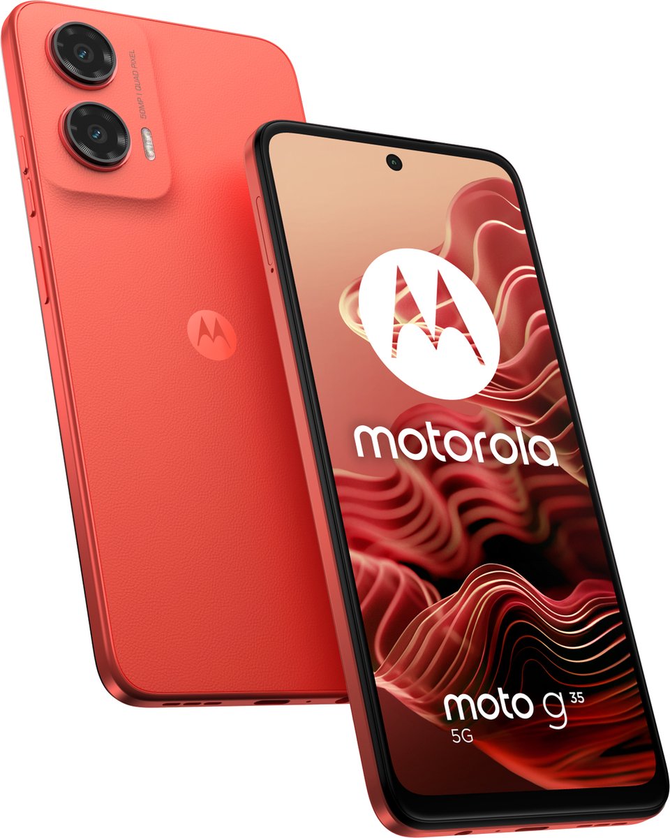 Motorola MOTO G35 5G smartphone 128 GB 17.1 cm (6.72 inch) Rood Android 13 Dual-SIM