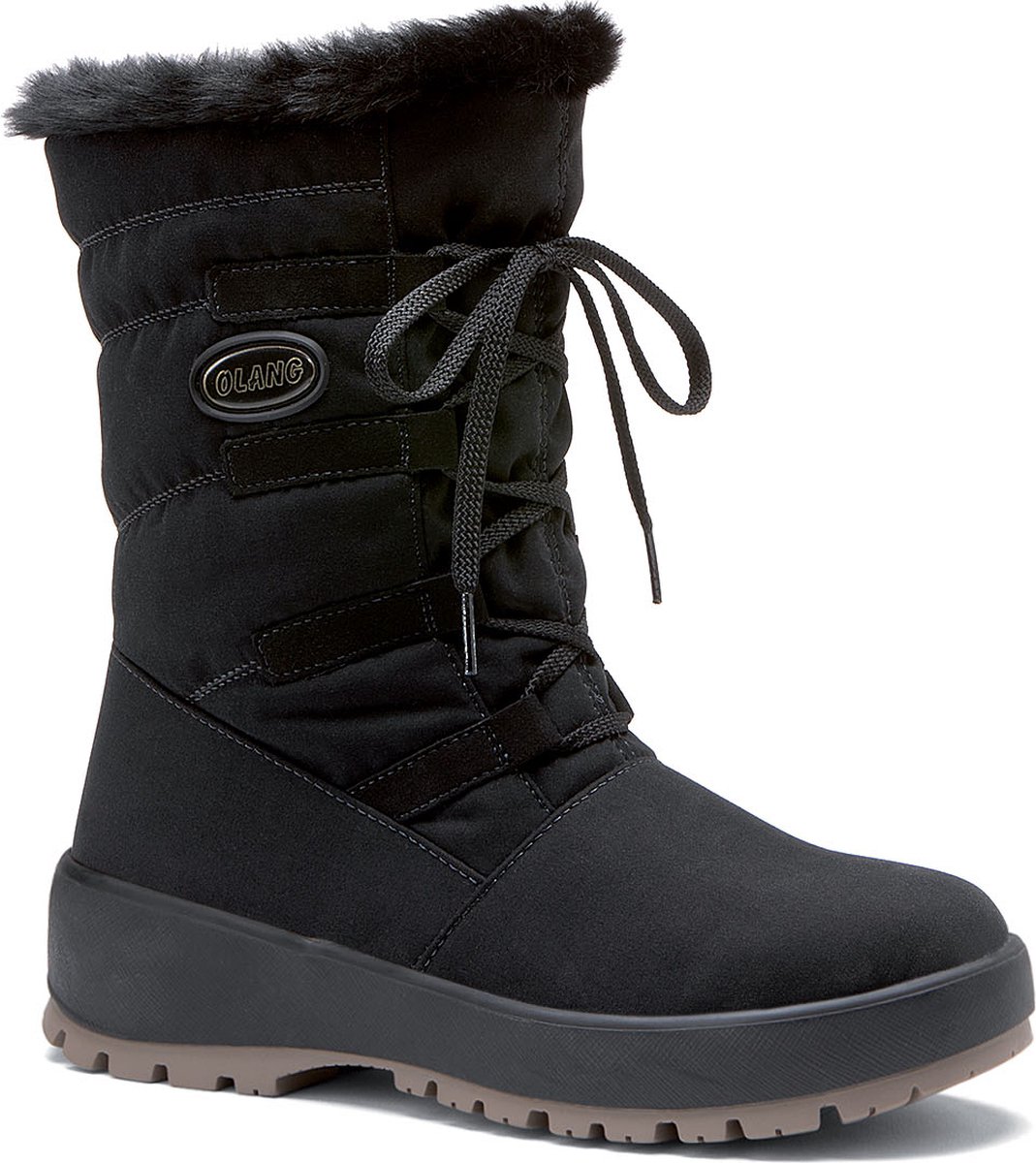 Olang Nora OC snowboots met spikes zwart dames, 38