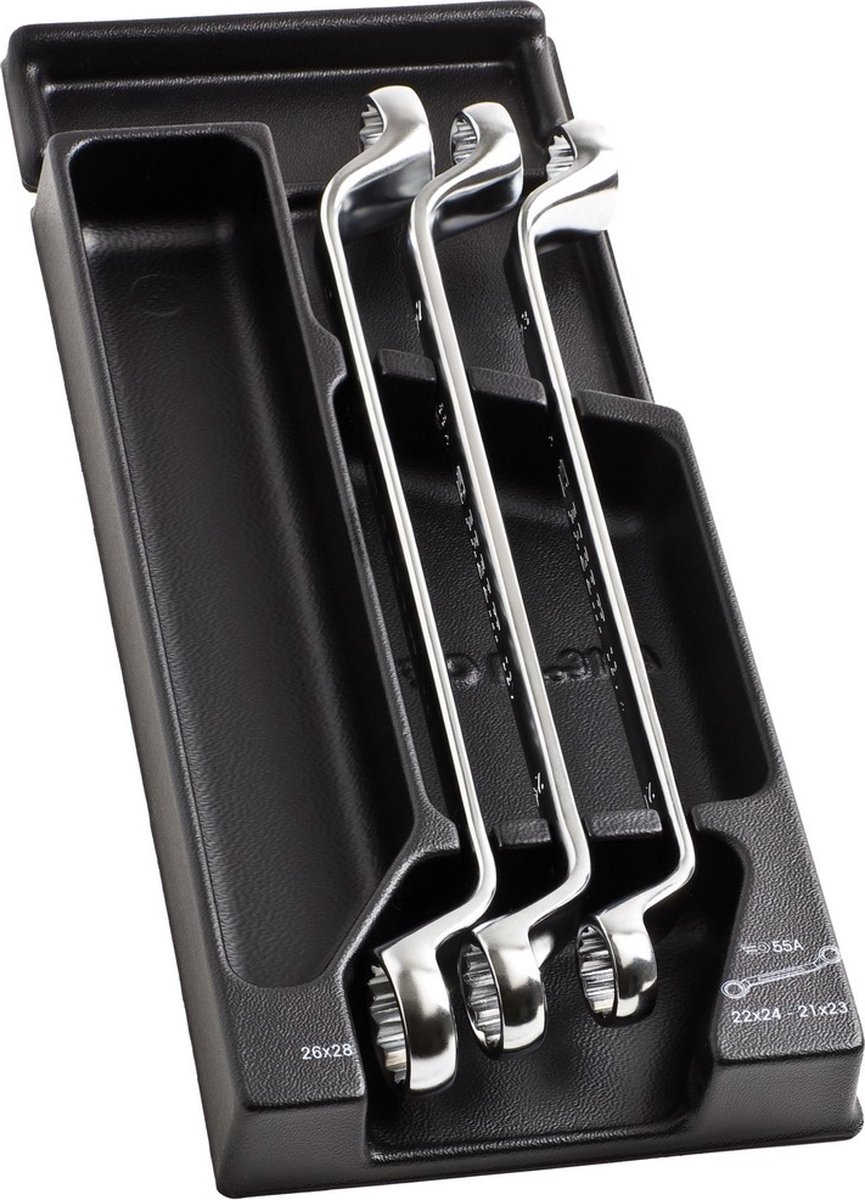 Facom module met 3 verdiepte ringsleutels van 22 tot 28 mm - MOD.55-2