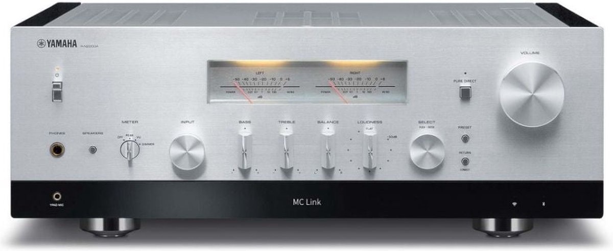 Yamaha R-N2000A stereo receiver zilver