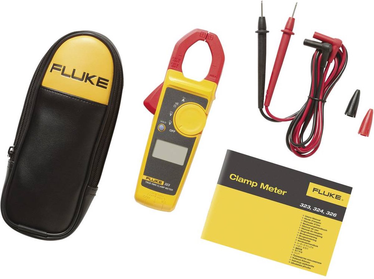 Fluke 323 Stroomtang, Multimeter Kalibratie (ISO) Digitaal CAT III 600 V, CAT IV 300 V Weergave (counts): 4000