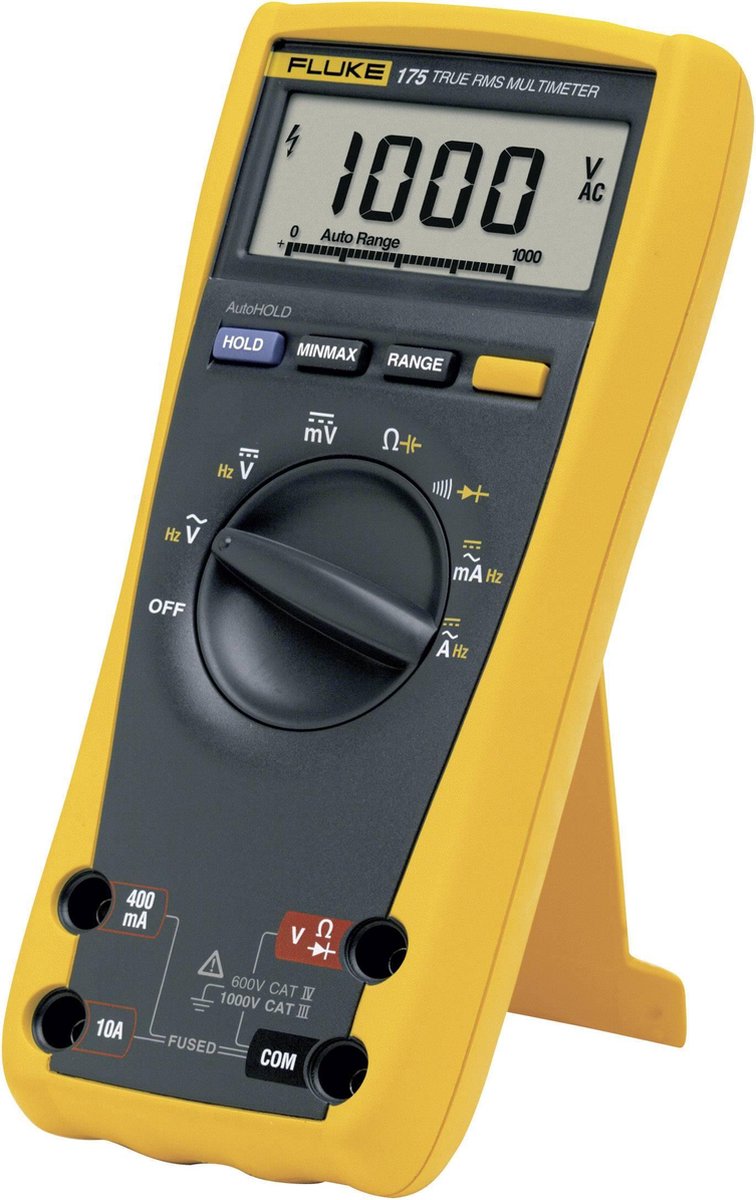Fluke 175 Multimeter Digitaal CAT III 1000 V, CAT IV 600 V Weergave (counts): 6000