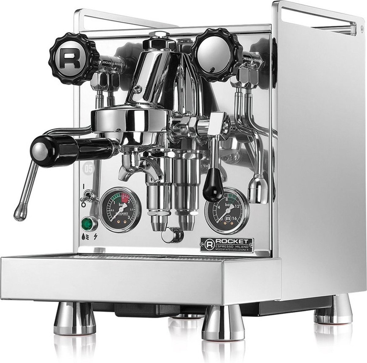 Rocket Mozzafiato Cronometro R Espresso machine - Zilver
