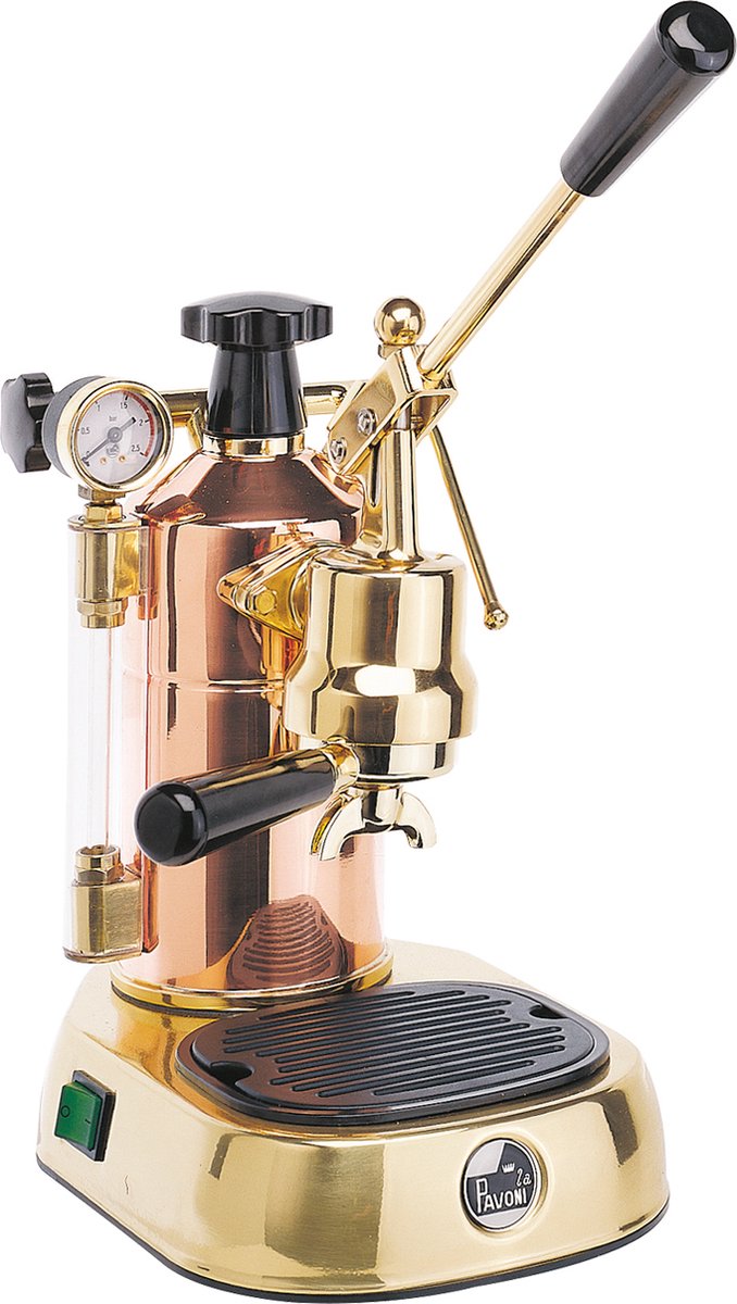 La Pavoni Professional Rame Gold - Manual-lever espresso machine
