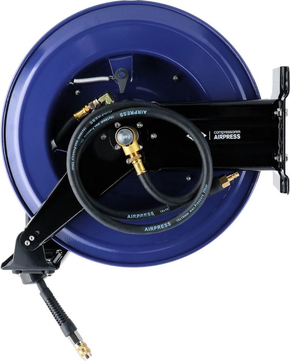 Airpress 46622 Open Luchtslanghaspel Wandmodel - 16x10mm - 20m - 20bar