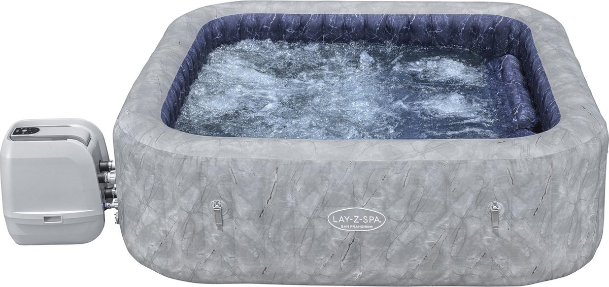Lay-Z Lay-Z-Spa San Francisco hydrojet pro 7 grijs marble