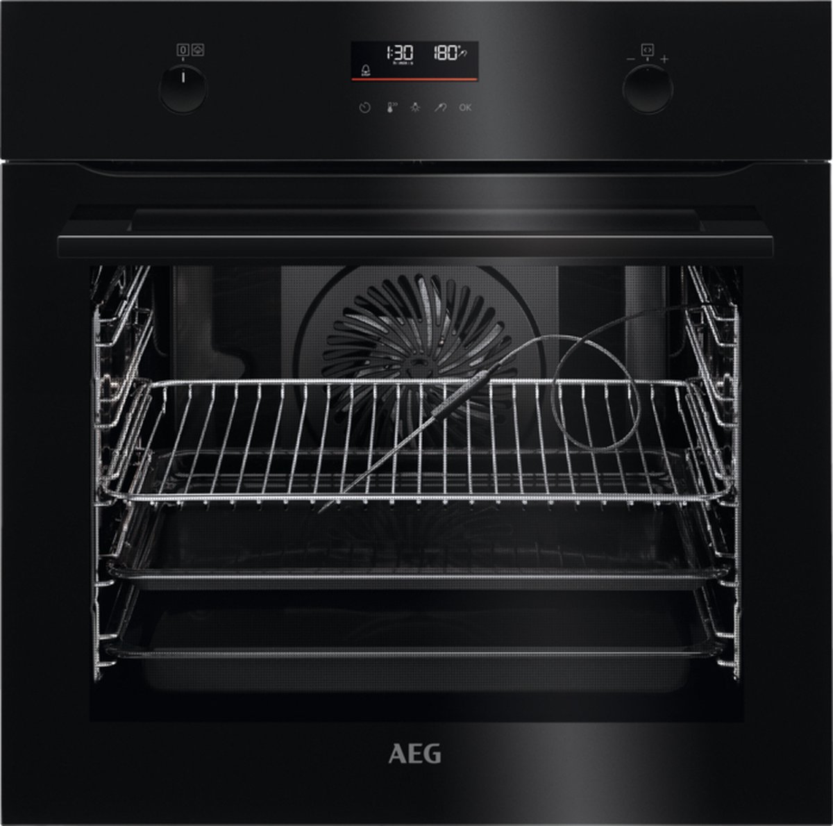 AEG 6000 serie SteamBake Heteluchtoven met stoomondersteuning met pyrolysereiniging BPK556260B