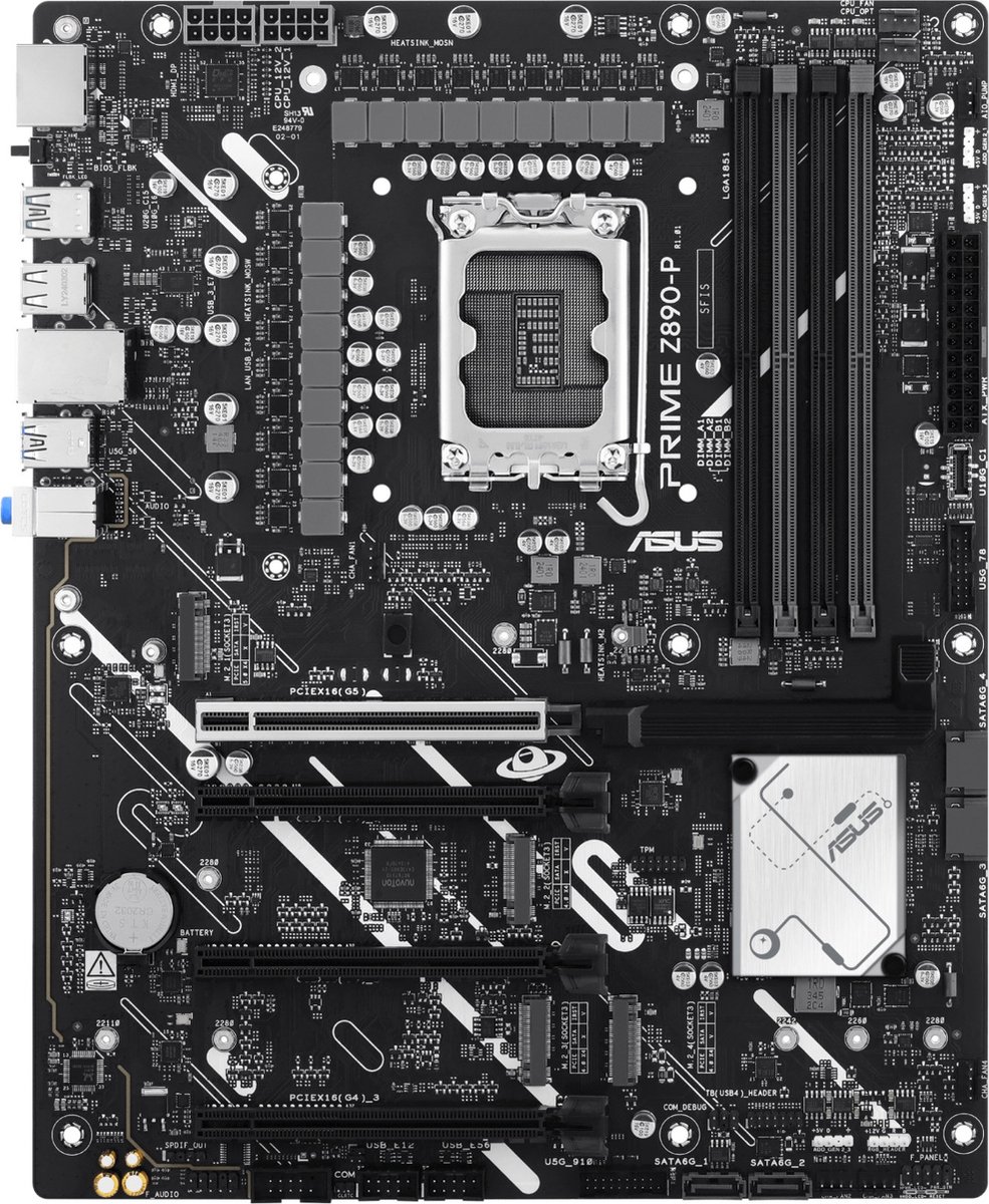 Asus PRIME Z890-P Moederbord Socket Intel 1851 Vormfactor ATX Moederbord chipset Intel® Z890