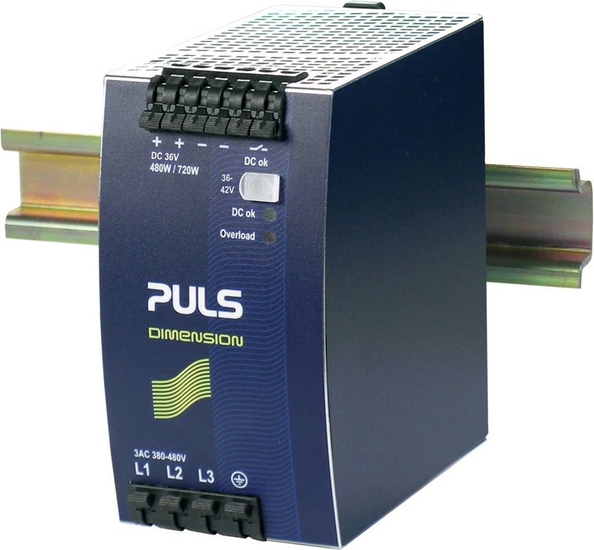 PULS DIMENSION QT20.361 DIN-rail netvoeding 36 V/DC 13.3 A 480 W Aantal uitgangen: 1 x Inhoud: 1 stuk(s)