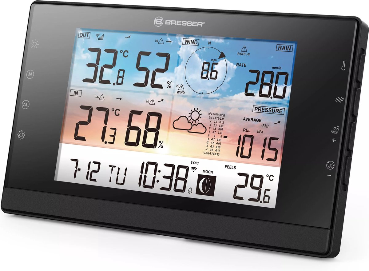BRESSER extra / vervangend basisstation voor 7003350 WiFi weerstation WSC