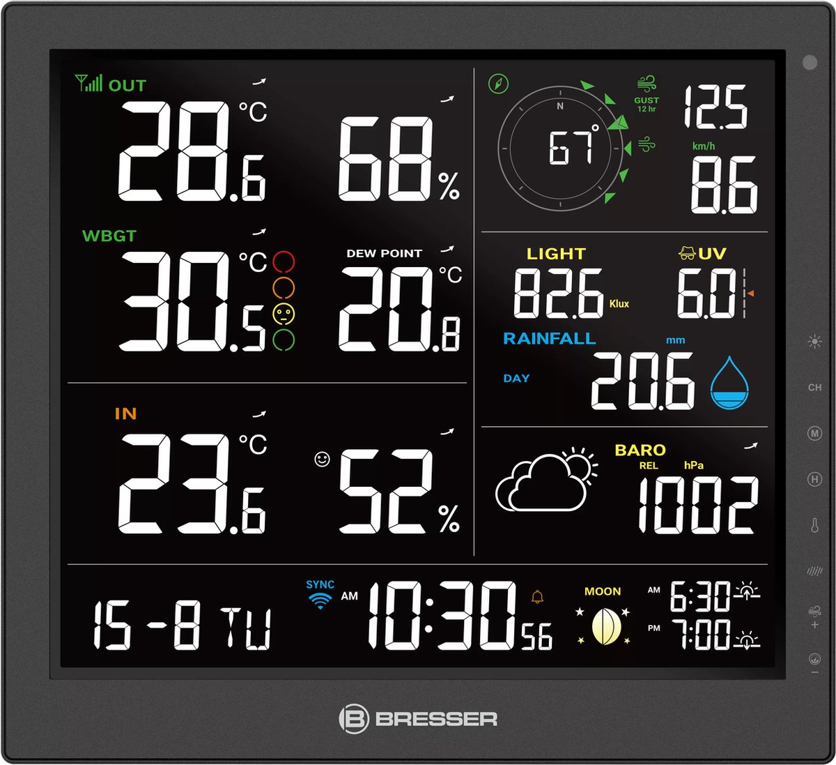 BRESSER 8-in-1 MeteoTemp JW WiFi-weerstation