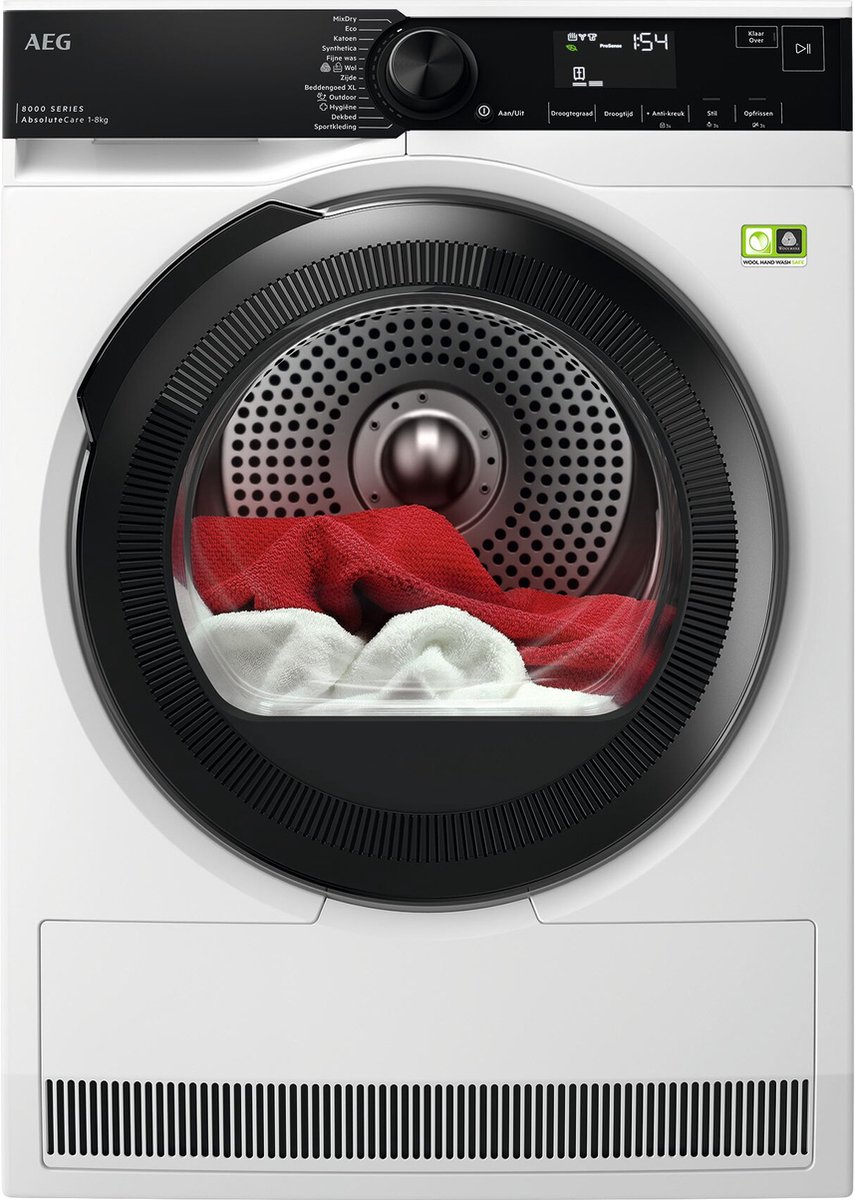 AEG 8000 AbsoluteCare® - Warmtepomp Droger 8 kg TR868B4B