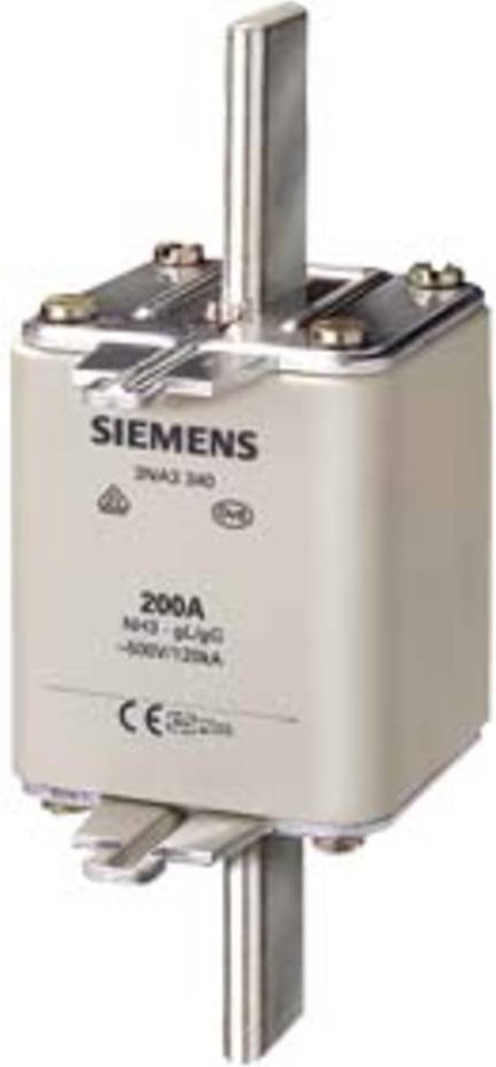 Siemens 3NA3360 Zekeringsinzetstuk Afmeting zekering : 3 400 A 500 V 3 stuk(s)