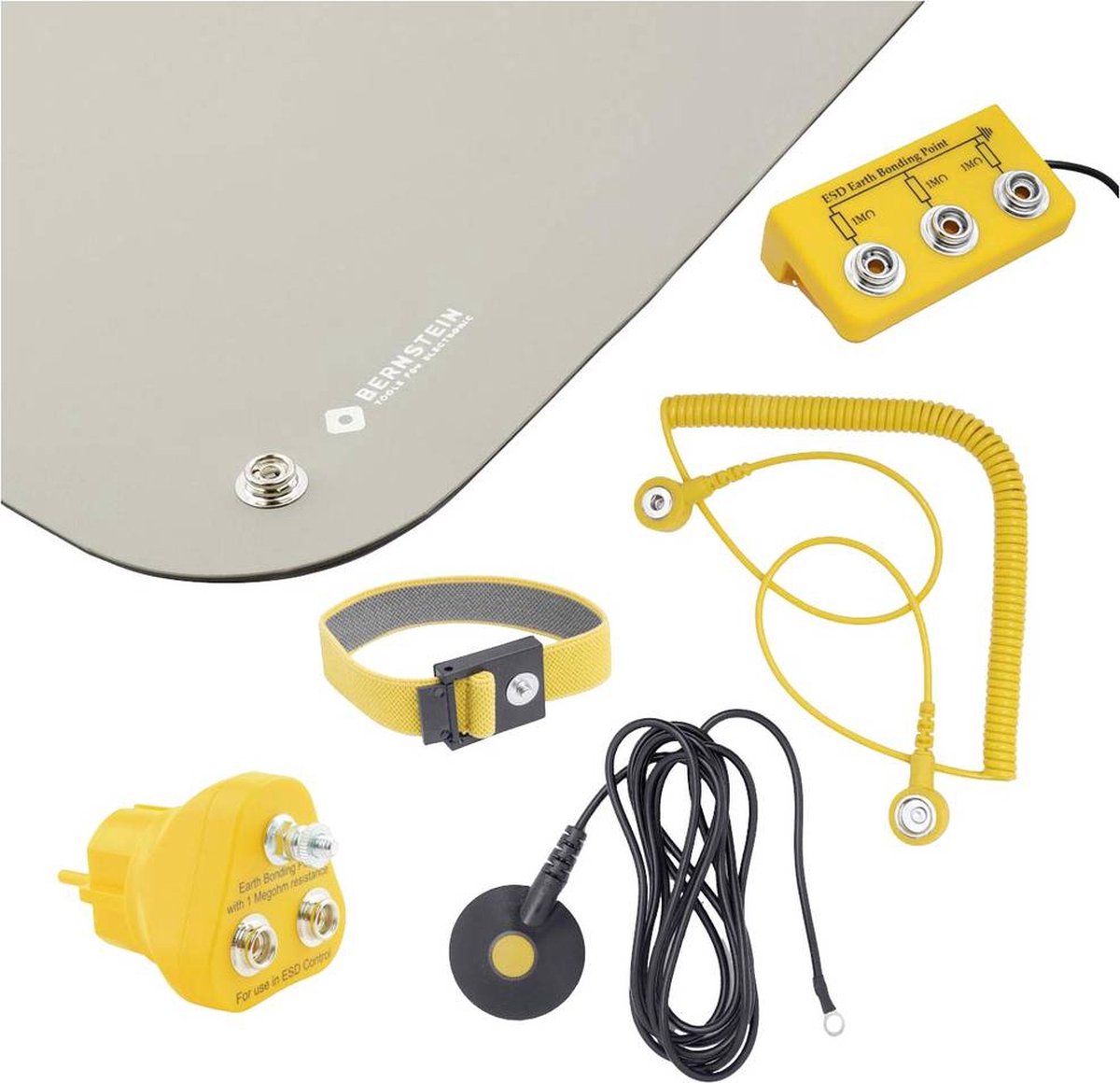 Bernstein Tools for Electronics ESD-handlingset Grijs