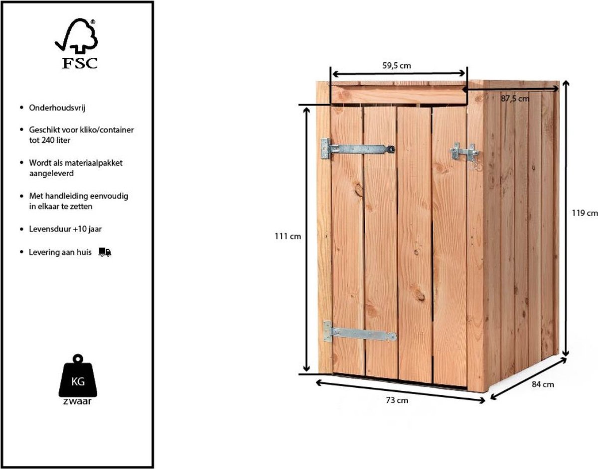 Volente - Kliko"container ombouw Anna - Enkel